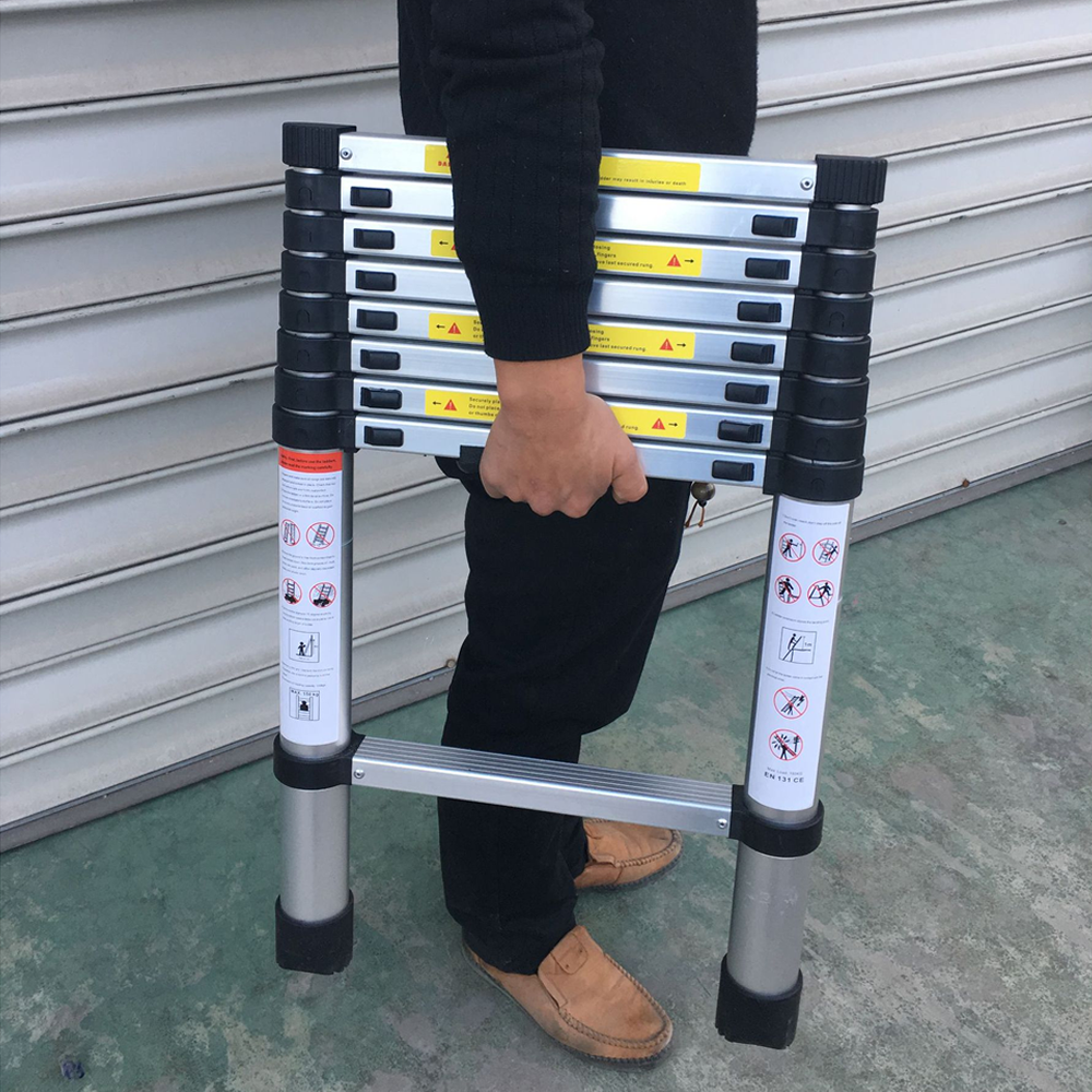 Escalera telescópica retráctil portátil 2.6m