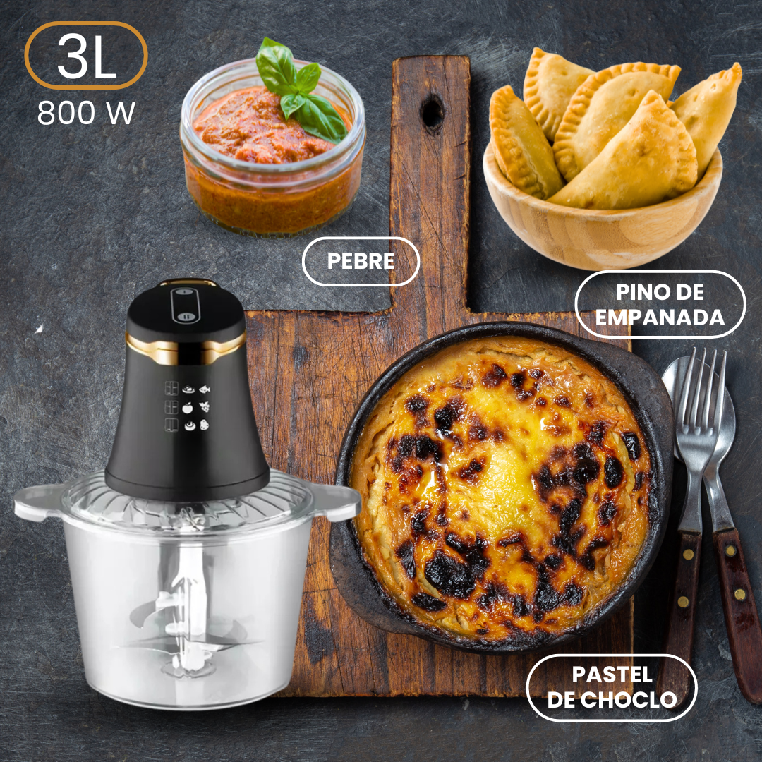 Multiprocesadora de alimentos 3 en 1