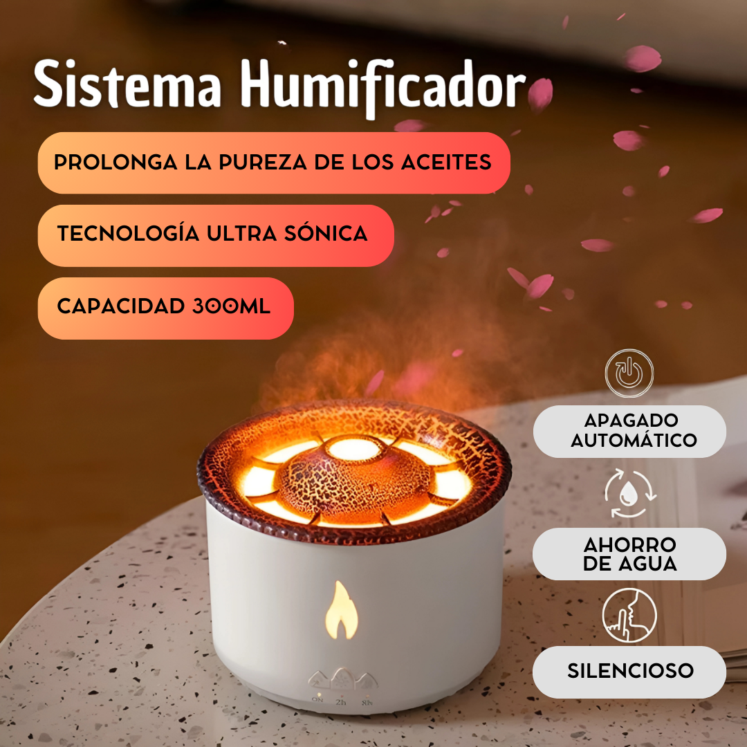 PROMO OFERTA | Volcano Humificador Difusor de aroma + 12 aceites