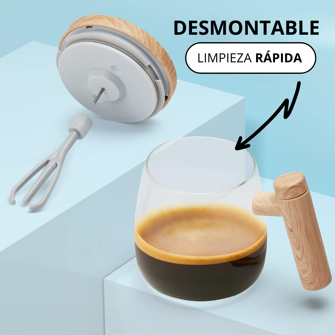 Tazón cristal con mezclador automático