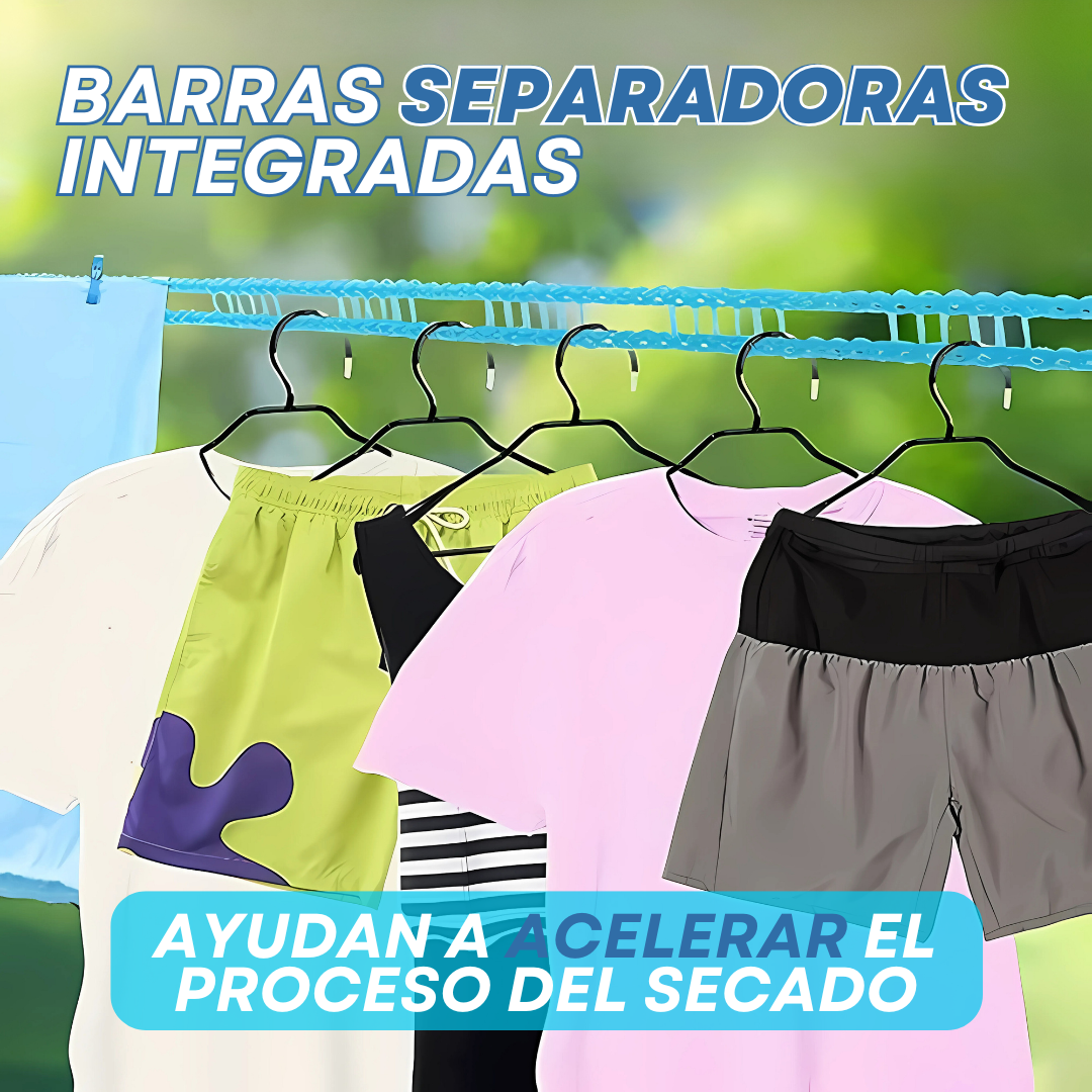 PROMO OFERTA | 2 + 1 Tendedero de ropa anti caída