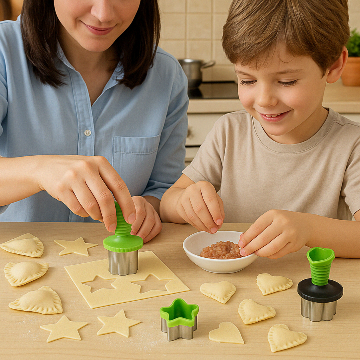 Set de 9 moldes para hacer comida entretenida