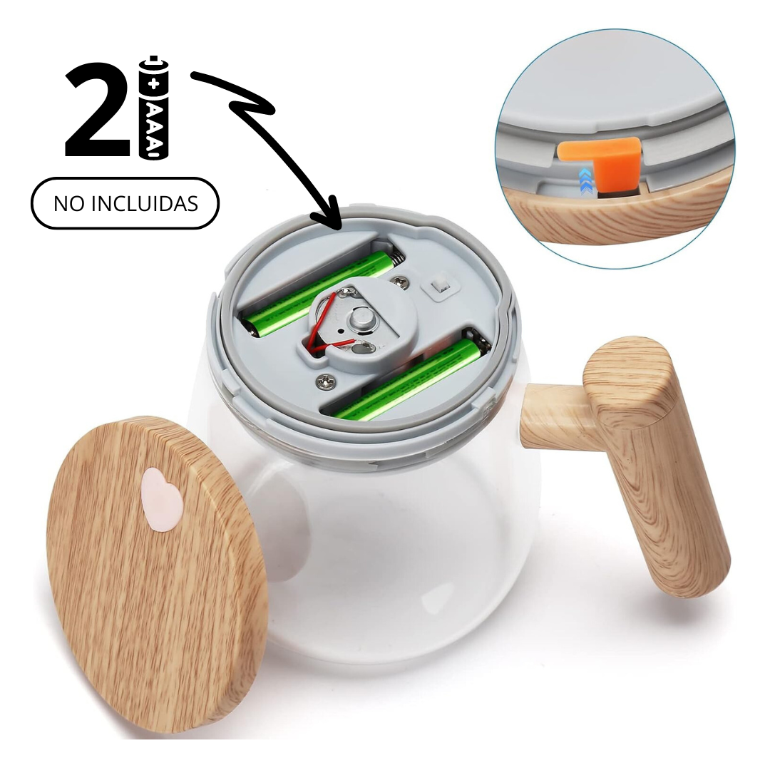 Tazón cristal con mezclador automático