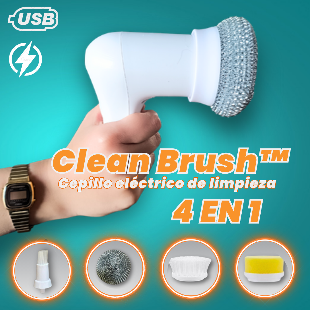 CleanBrush™ Cepillo eléctrico de limpieza 4 en 1