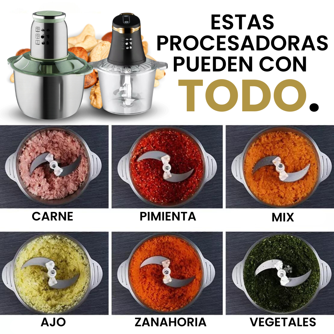 Multiprocesadora de alimentos 3 en 1