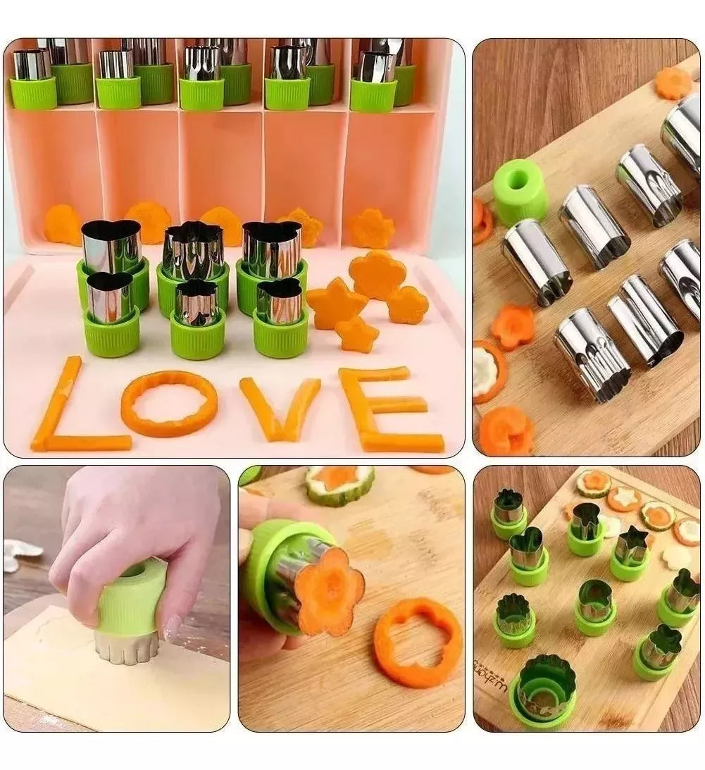 Set de 9 moldes para hacer comida entretenida