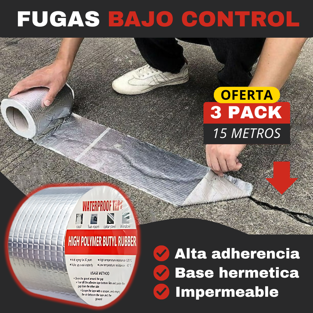 3 PACK | Sellado Profesional para Filtraciones y Fisuras (15 metros)