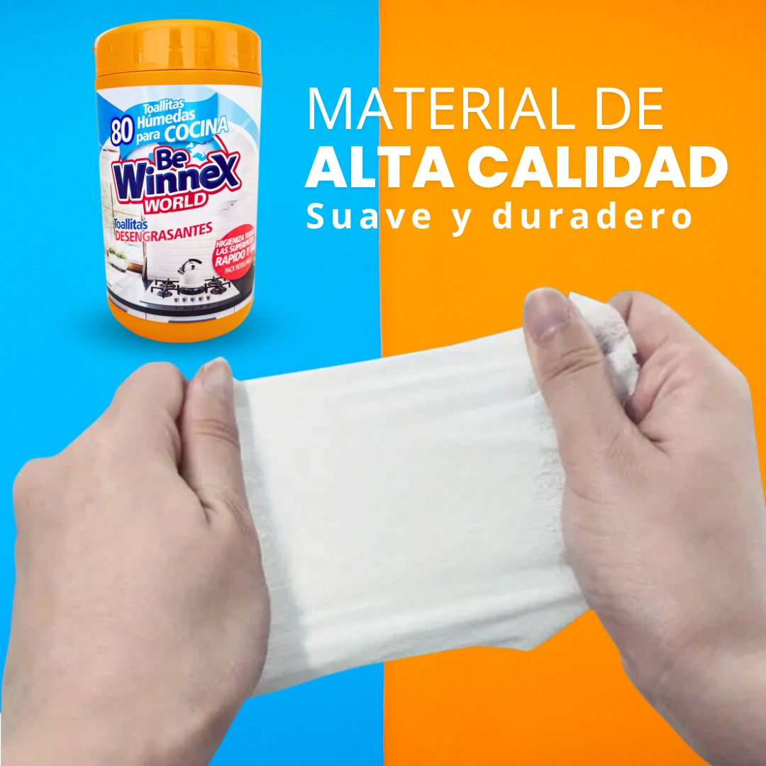 Paños húmedos ultra desengrasante para cocina