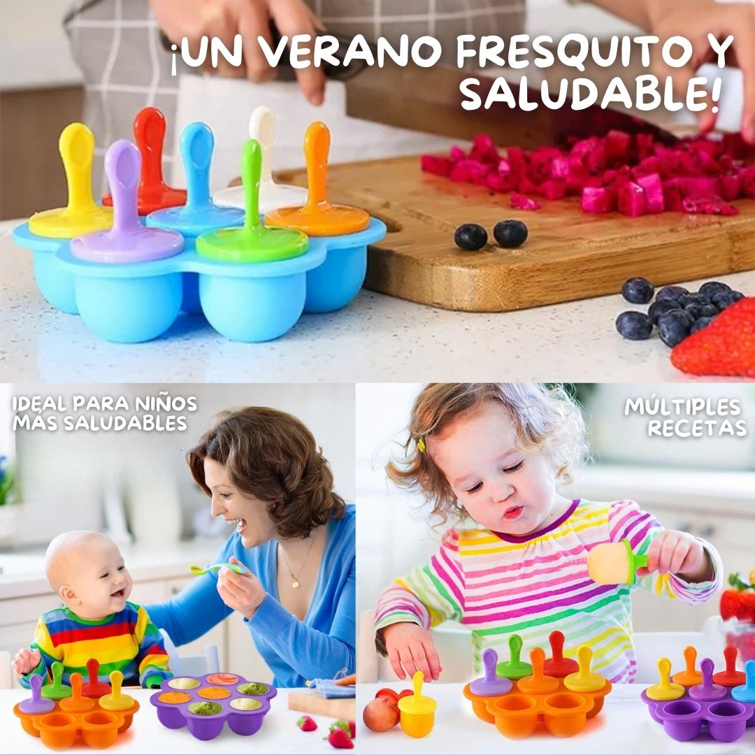Molde de silicona para helado tamaño bebe