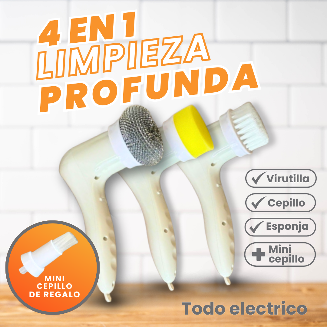 CleanBrush™ Cepillo eléctrico de limpieza 4 en 1