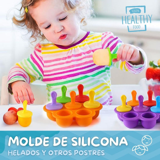 Molde de silicona para helado tamaño bebe