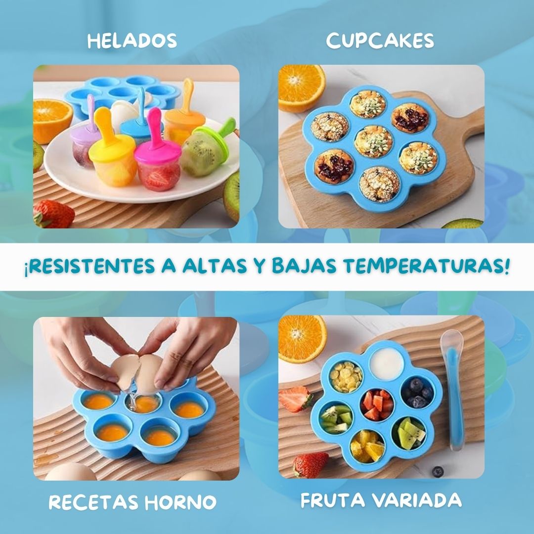 Molde de silicona para helado tamaño bebe