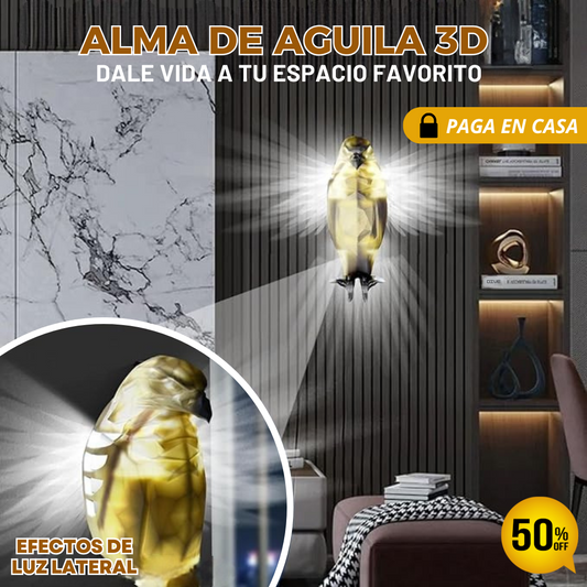 Lámpara de Pared 3D "Alma de Halcón