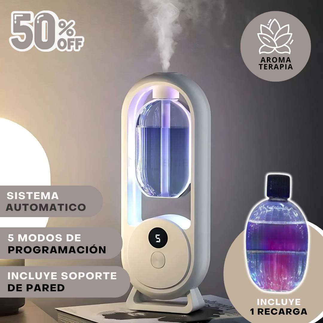 Difusor automático + 1 recarga de 40ml 🎁