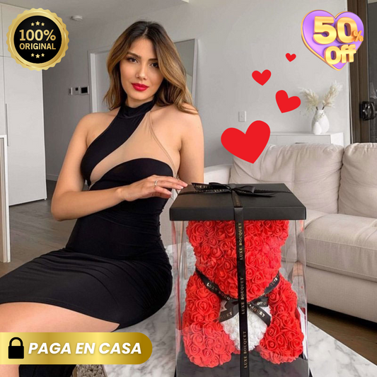 TEDDY OSO DE ROSAS "Un Regalo de Amor Eterno"