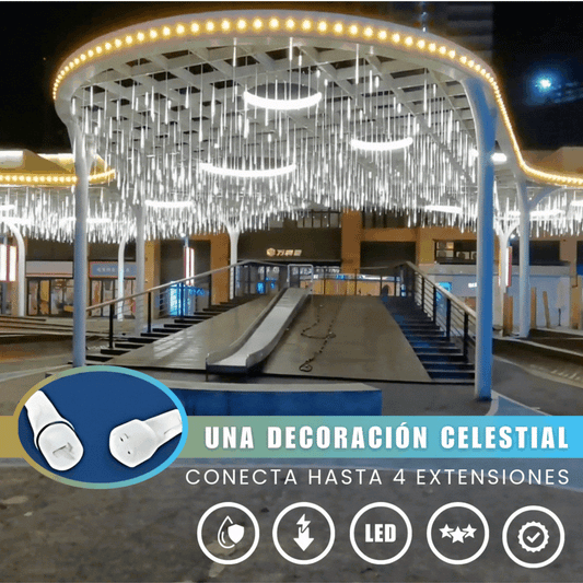 Cortina LED Lluvia de Meteoritos