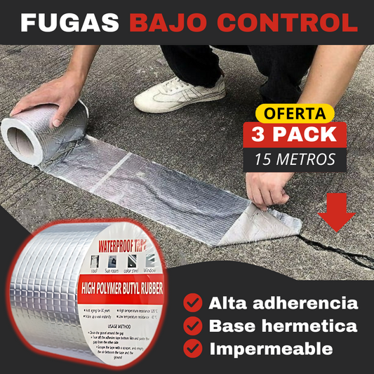 3 PACK | Sellado Profesional para Filtraciones y Fisuras (15 metros)