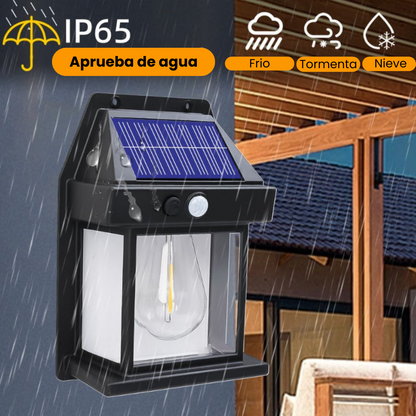 Aplique solar vintage de pared con sensor de movimiento (2ud)